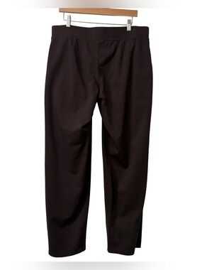 Eileen Fisher Brown pull-on pant silhouette straight-leg  sz Large